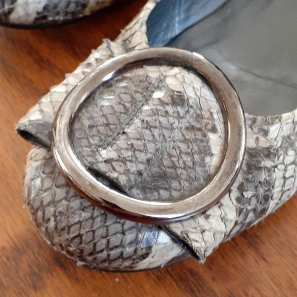 Stuart Weitzman Genuine Python Snakeskin Designer… - image 3